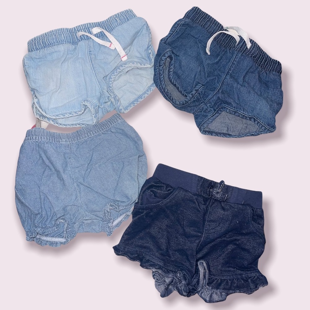 Baby Girl “12 Months” Shorts Bundle